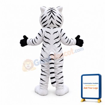 Bengal White Tiger Mascot Costume