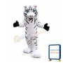 Bengal White Tiger Mascot Costume