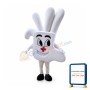 Huge Cartoon White Hand Mascot Costume