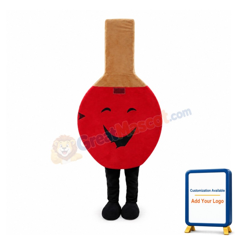 Huge Cartoon Table Tennis Paddle Mascot Costume