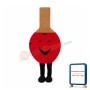 Huge Cartoon Table Tennis Paddle Mascot Costume