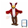 Mythical Eagle Monster Griffin Red Mascot Costume