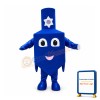 Simple Style Blue Dreidel Mascot Costume