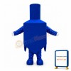 Simple Style Blue Dreidel Mascot Costume