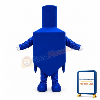 Simple Style Blue Dreidel Mascot Costume