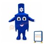 Simple Style Blue Dreidel Mascot Costume