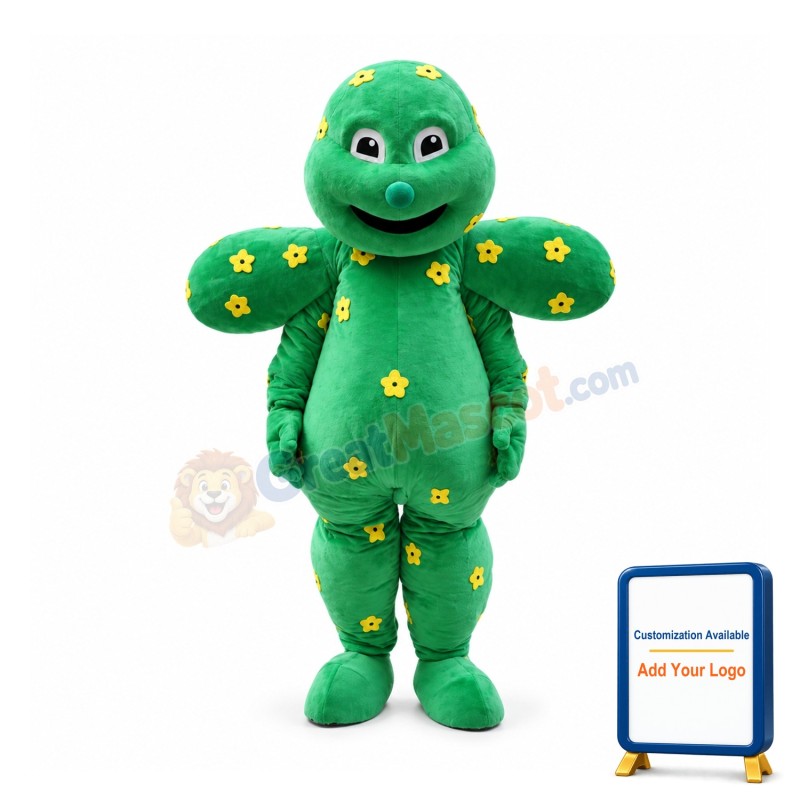 Cartoon Cactus Giant Mascot Costume 