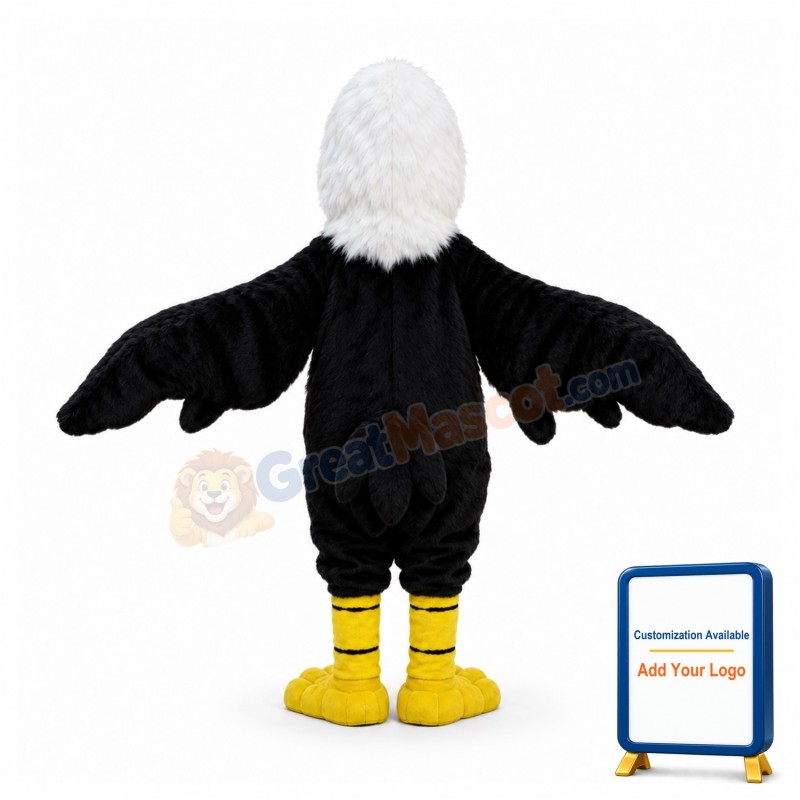 Lazy Bald Eagle Mascot Costume