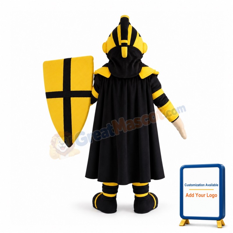 Cool Golden Knight Mascot Costume