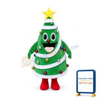 Deluxe Christmas Tree Cartoon Mascot Costume