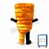 Angry Golden Tornado Cartoon Mascot Costume
