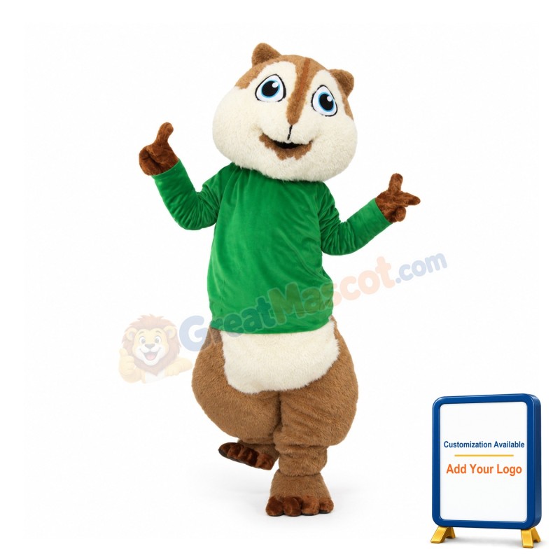 Fleece Squirrel Mascot Costume