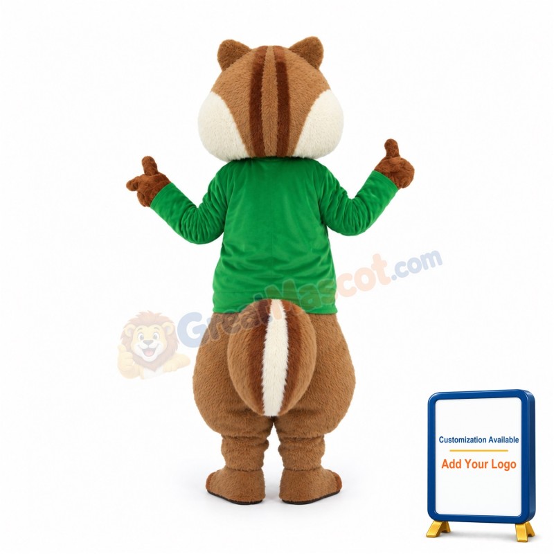 Fleece Squirrel Mascot Costume