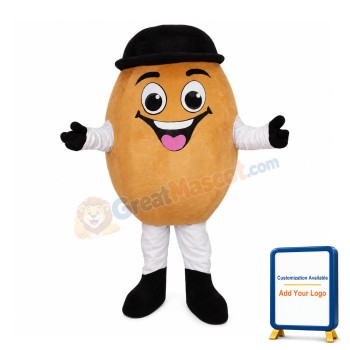 Happy Cartoon Egg Mascot Costume