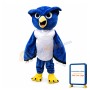 Angry Blue Owl Mascot Costume