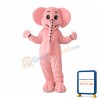 Cute Long Nose Pink Elephant Mascot Costume