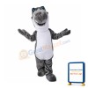 Happy Grey Shark Mascot Costume