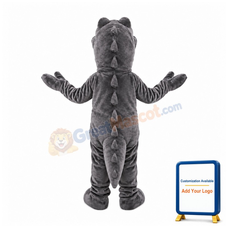 Happy Grey Shark Mascot Costume