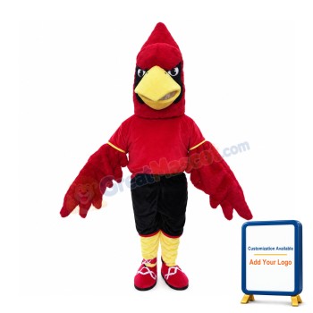 Fierce Cardinal Bird Sports School Mascot Costume
