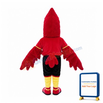 Fierce Cardinal Bird Sports School Mascot Costume