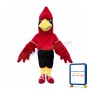 Fierce Cardinal Bird Sports School Mascot Costume
