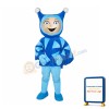 Happy Blue Elf Mascot Costume