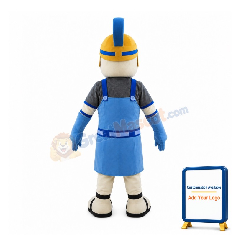 Optimistic Spartan Soldier Mascot Costume