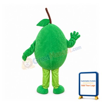 Cartoon Green Pear Mascot Costume