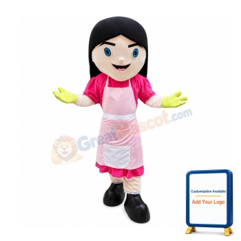Cheerful Housewife Mascot Costume