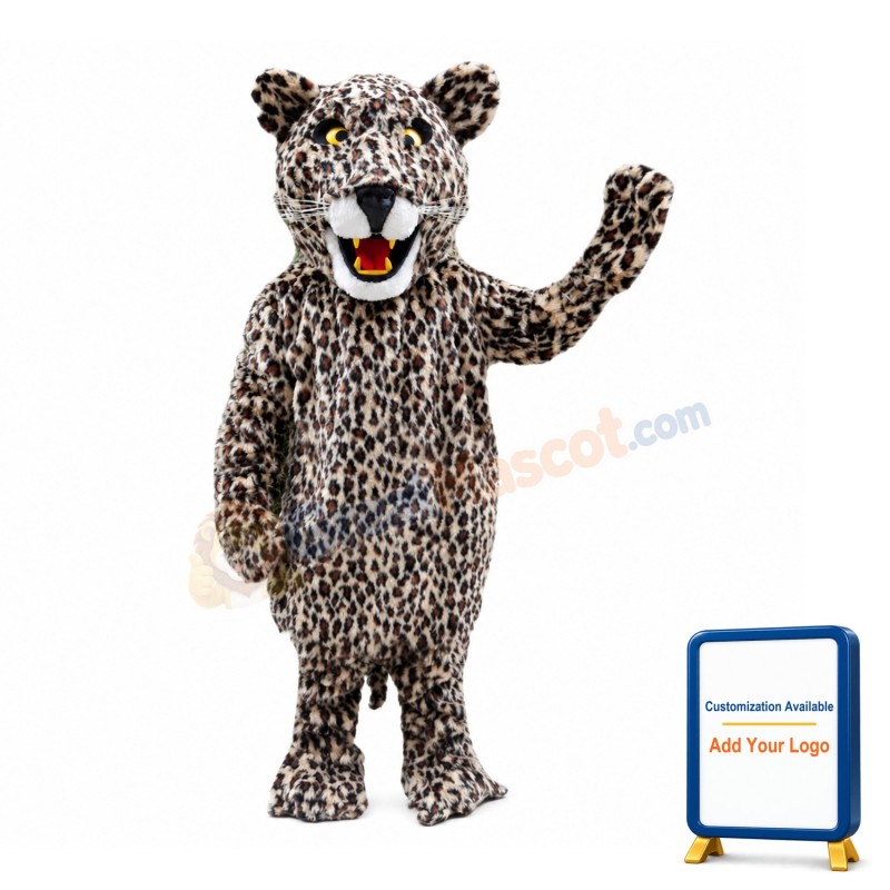 Friendly Leopard Mascot Costume