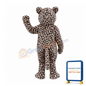 Friendly Leopard Mascot Costume