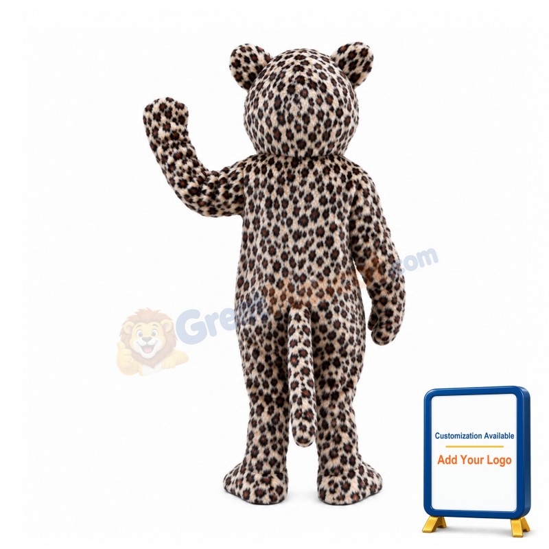Friendly Leopard Mascot Costume
