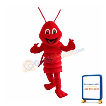 Cheerful Lobster Mascot Costume