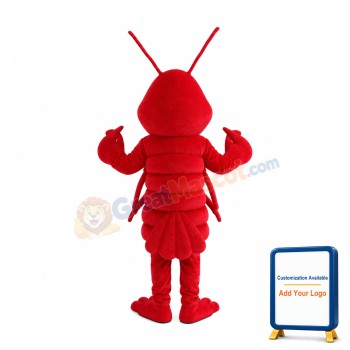 Cheerful Lobster Mascot Costume