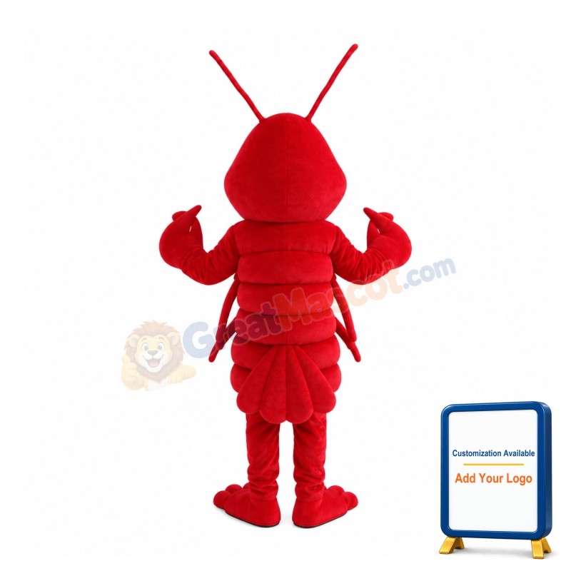 Cheerful Lobster Mascot Costume
