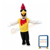 Cool White Rooster Mascot Costume Fancy Dress Animal Mascot Costume