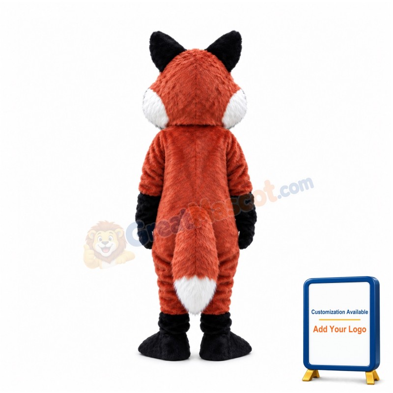 Long Plush Fox Mascot Costume