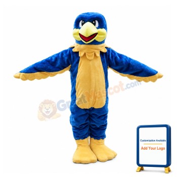 Cheery Blue Bird Mascot Costume 