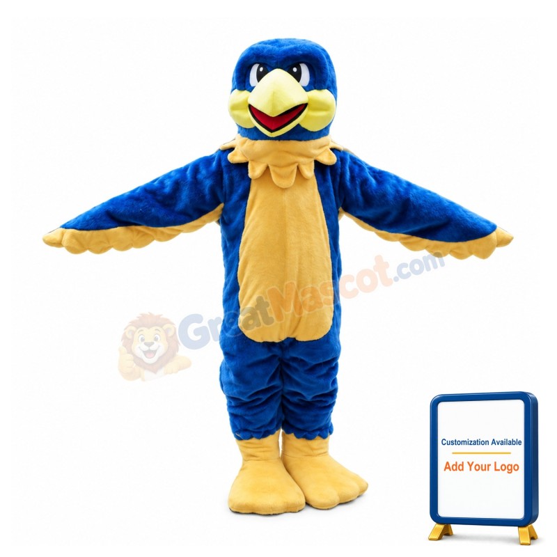 Cheery Blue Bird Mascot Costume 