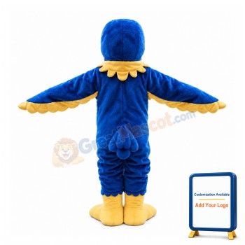 Cheery Blue Bird Mascot Costume