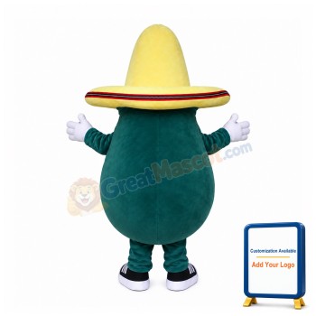 Cool Cartoon Avocado Mascot Costume