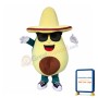 Cool Cartoon Avocado Mascot Costume