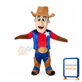 American Cowboy Mascot Costume