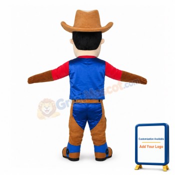 American Cowboy Mascot Costume