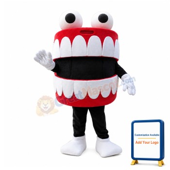 Deluxe Cartoon Oral Cavity Tooth Mascot Costume