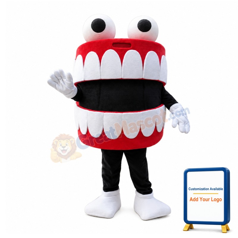 Deluxe Cartoon Oral Cavity Tooth Mascot Costume