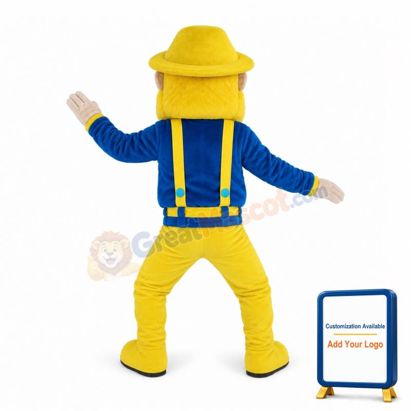 Power Muscly Cowboy Mascot Costume