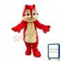 Red Chipmunk Mascot Costume