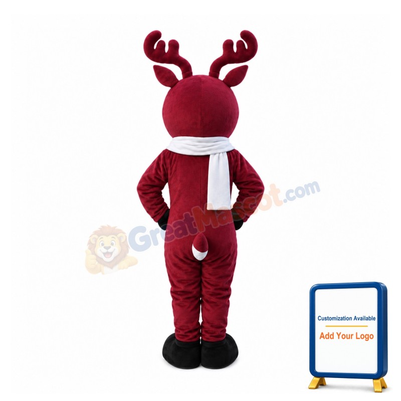 Cartoon Siberian Roe Deer Mascot Costume
