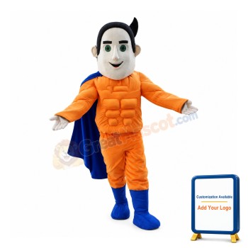 Muscular Superhero Mascot Costume